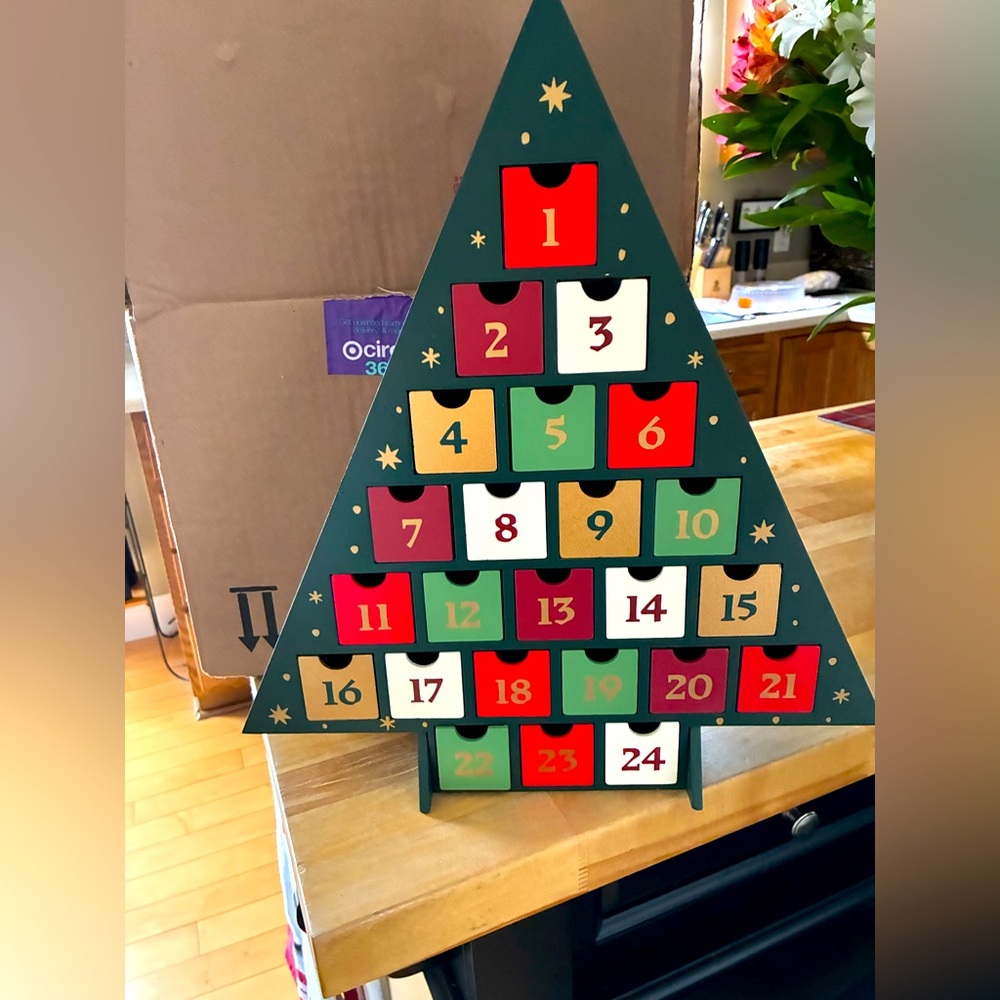 Wooden advent calendar